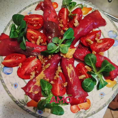 INVOLTINI DI BRESAOLA, HUMMUS E FORMAGGIO SPALMABILE